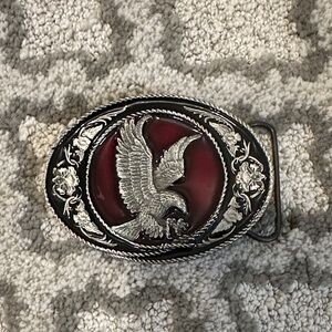 Vintage 1991 Soaring Eagle Steel Buckle by Siskiyou Buckle Co.
